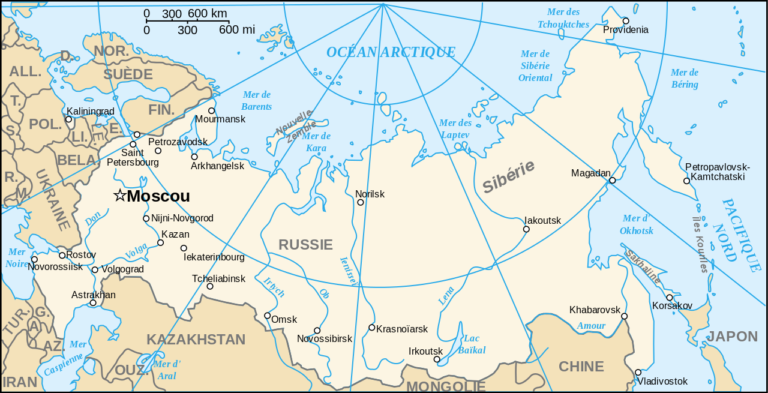 Carte Russie