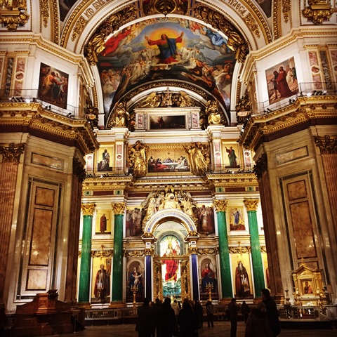 Intérieur Cathédrale Saint-Isaac