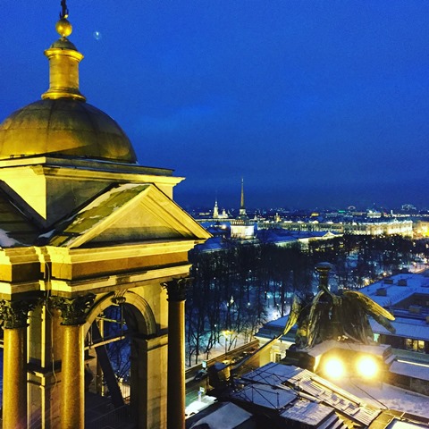 Vue de Cathédrale Saint Isaac